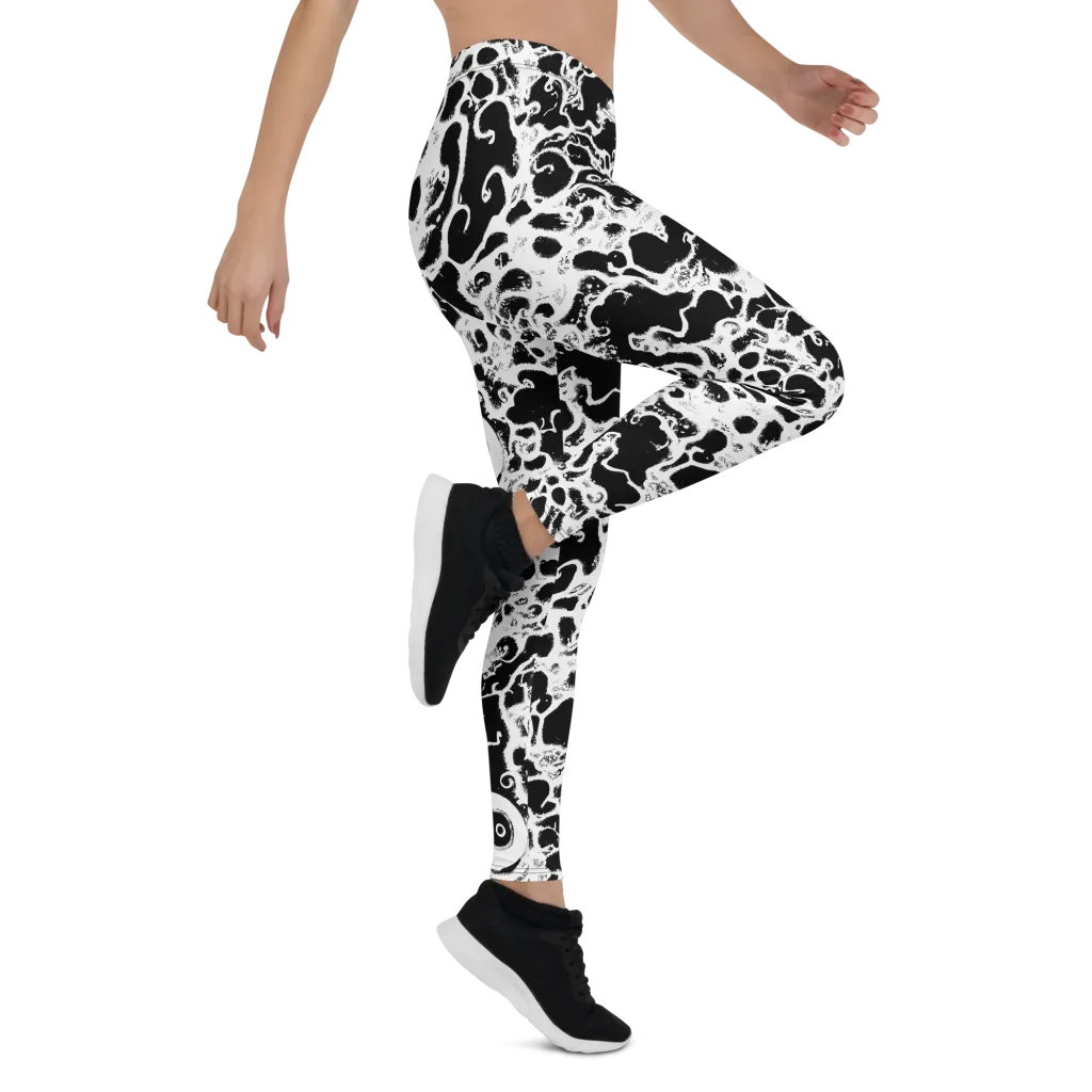 Obsidian Drift on Leggings — Right