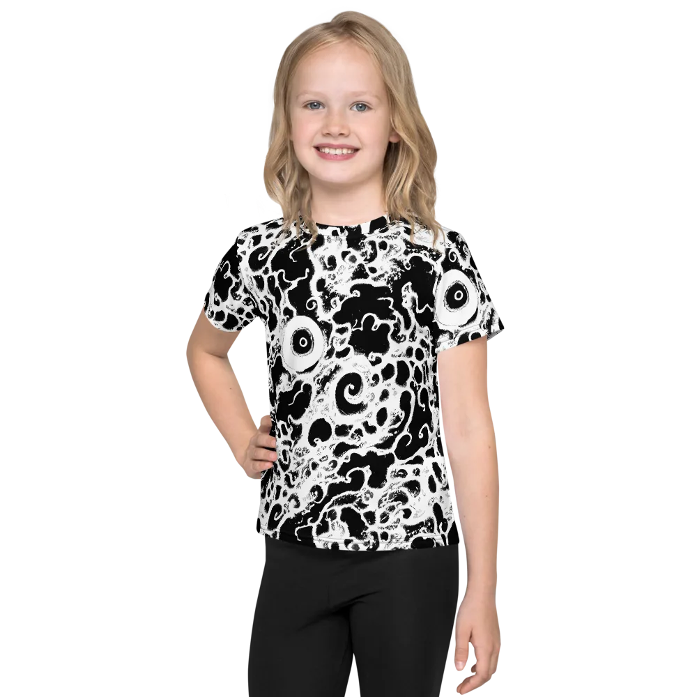 Obsidian Drift on Kids Crew Neck T-Shirt — Front