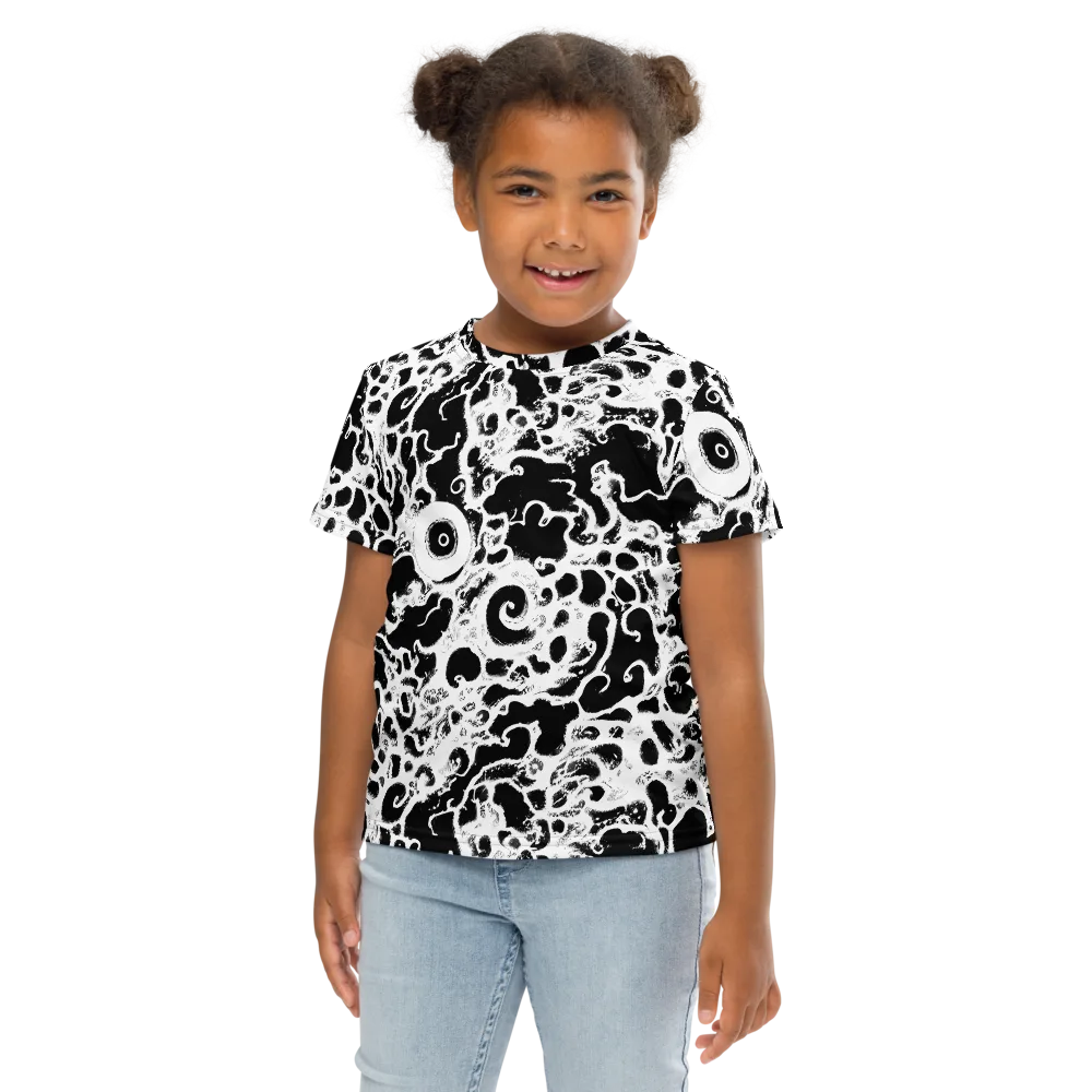 Obsidian Drift on Kids Crew Neck T-Shirt — Front