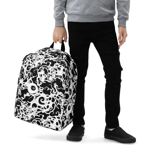 Obsidian Drift on a Minimalist Backpack