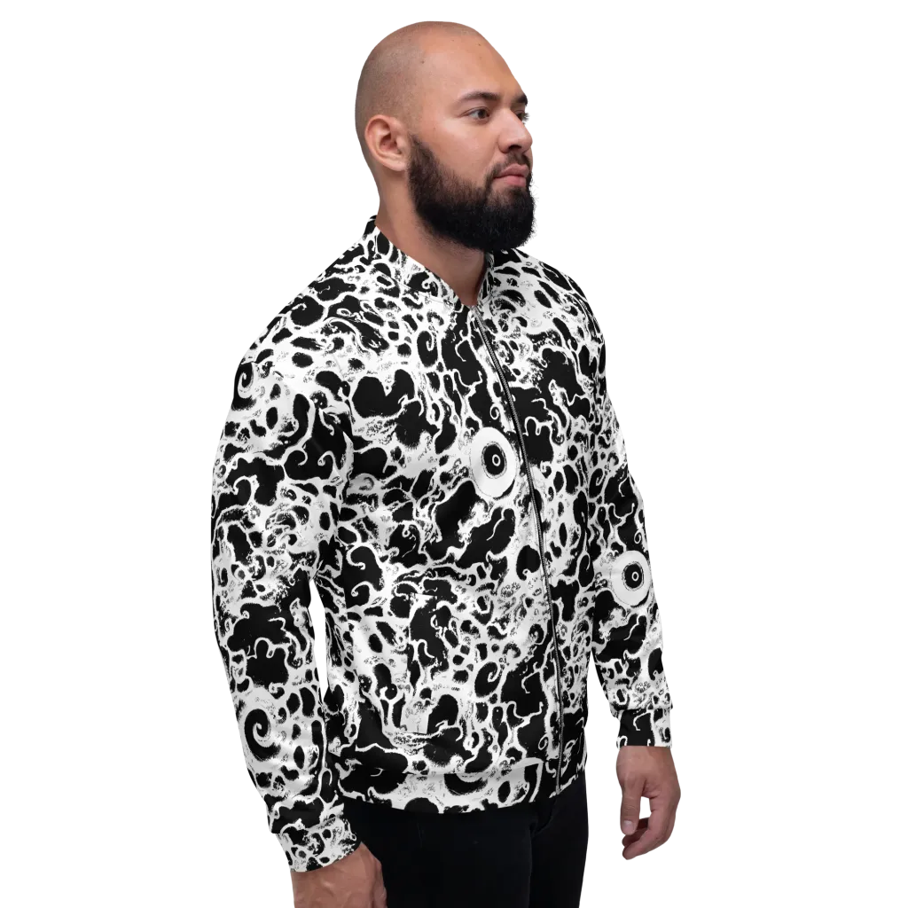 Obsidian Drift on Bomber Jacket — Right