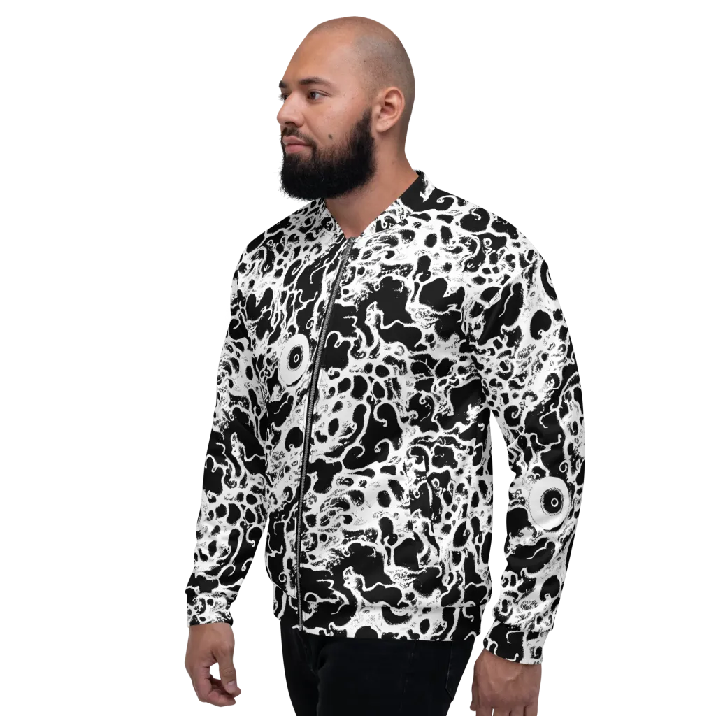 Obsidian Drift on Bomber Jacket — Left