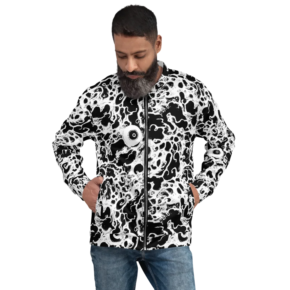 Obsidian Drift on Bomber Jacket — Front
