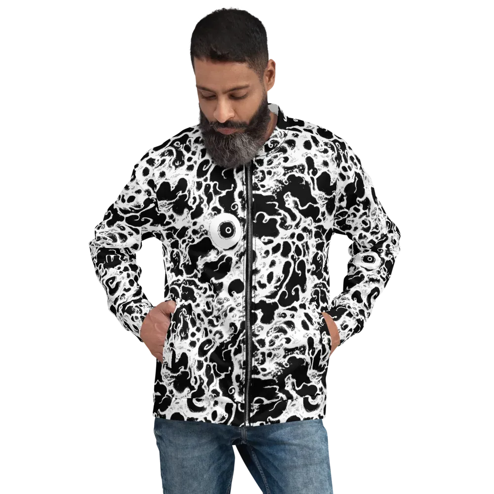 Obsidian Drift on Bomber Jacket — Front