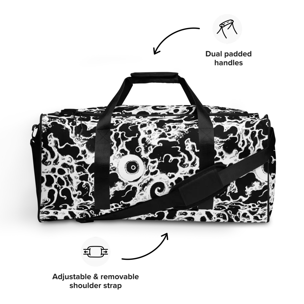Obsidian Drift on Duffle Bag — Front