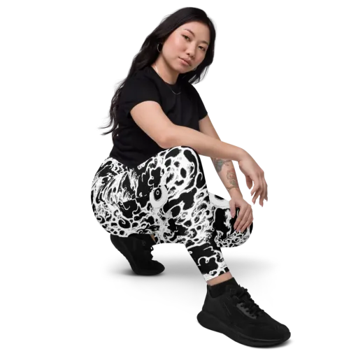 Obsidian Drift on a Leggings with Pockets