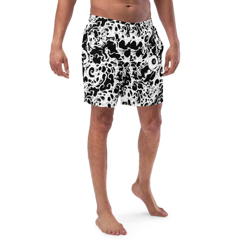 Obsidian Drift on Swim Trunks — Front