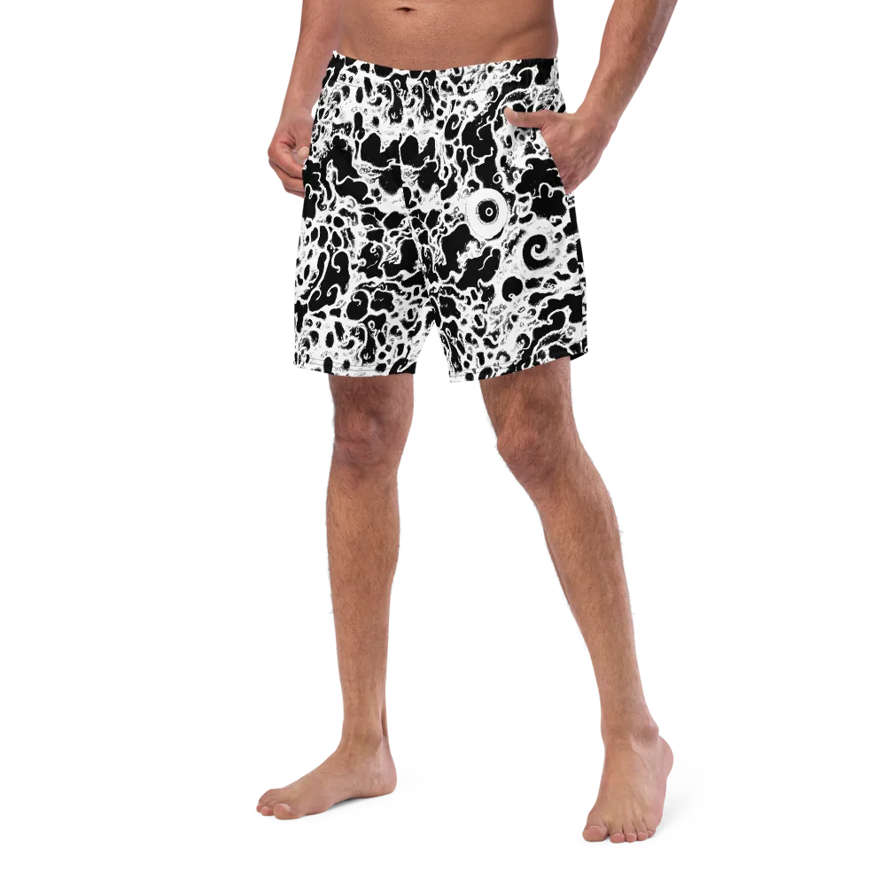 Obsidian Drift on Swim Trunks — Left Front
