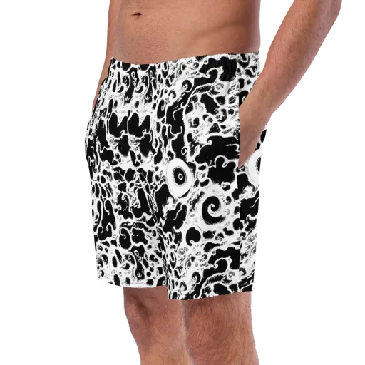 Obsidian Drift on a Swim Trunks