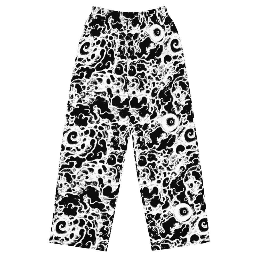 Obsidian Drift on Wide-Leg Pants — Front