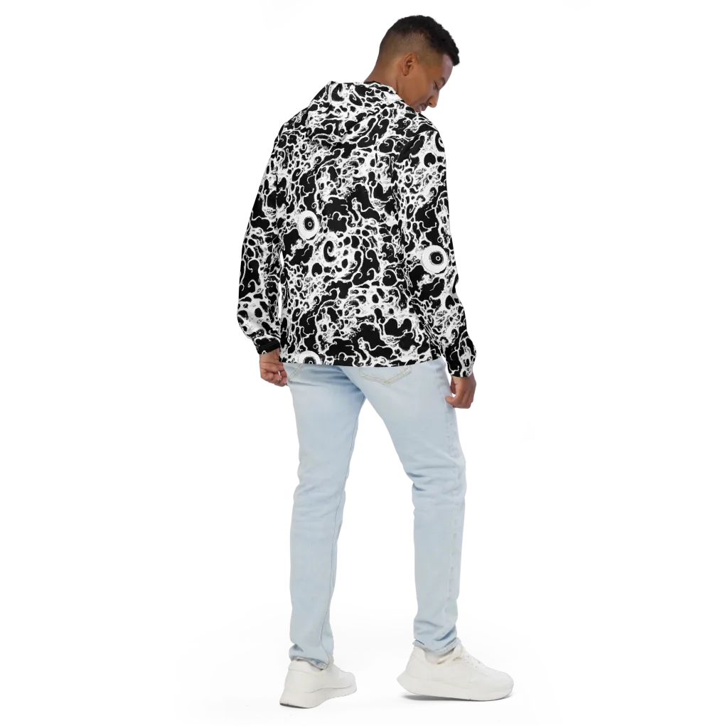 Obsidian Drift on Men's Windbreaker — Back