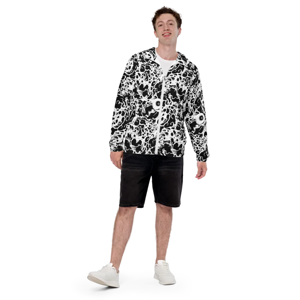 Obsidian Drift on Men's Windbreaker — Front