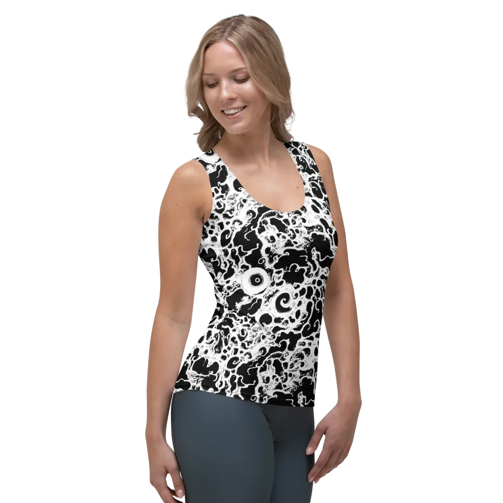 Obsidian Drift on Women's Tank Top — Right Front