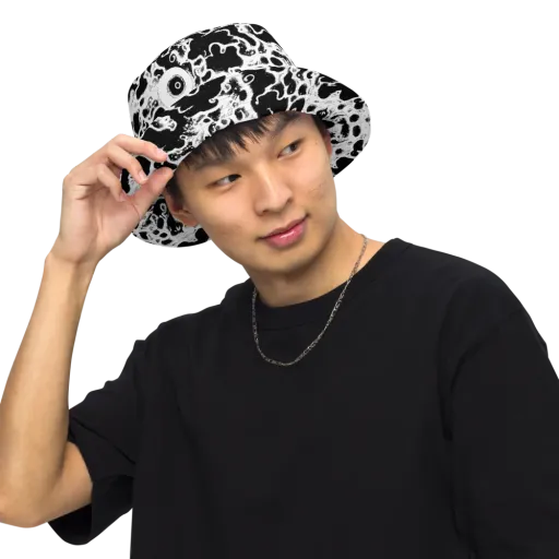Obsidian Drift on a Reversible Bucket Hat