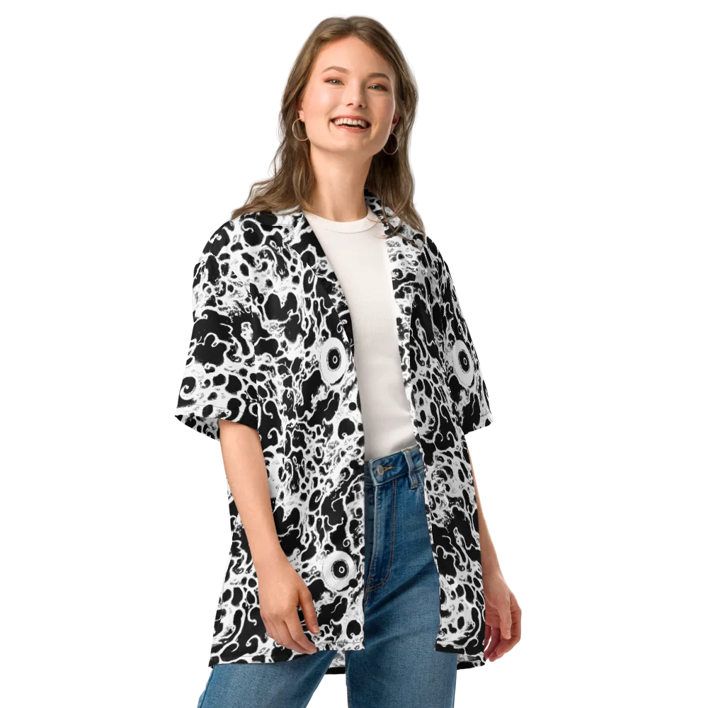 Obsidian Drift on Button Shirt — Front