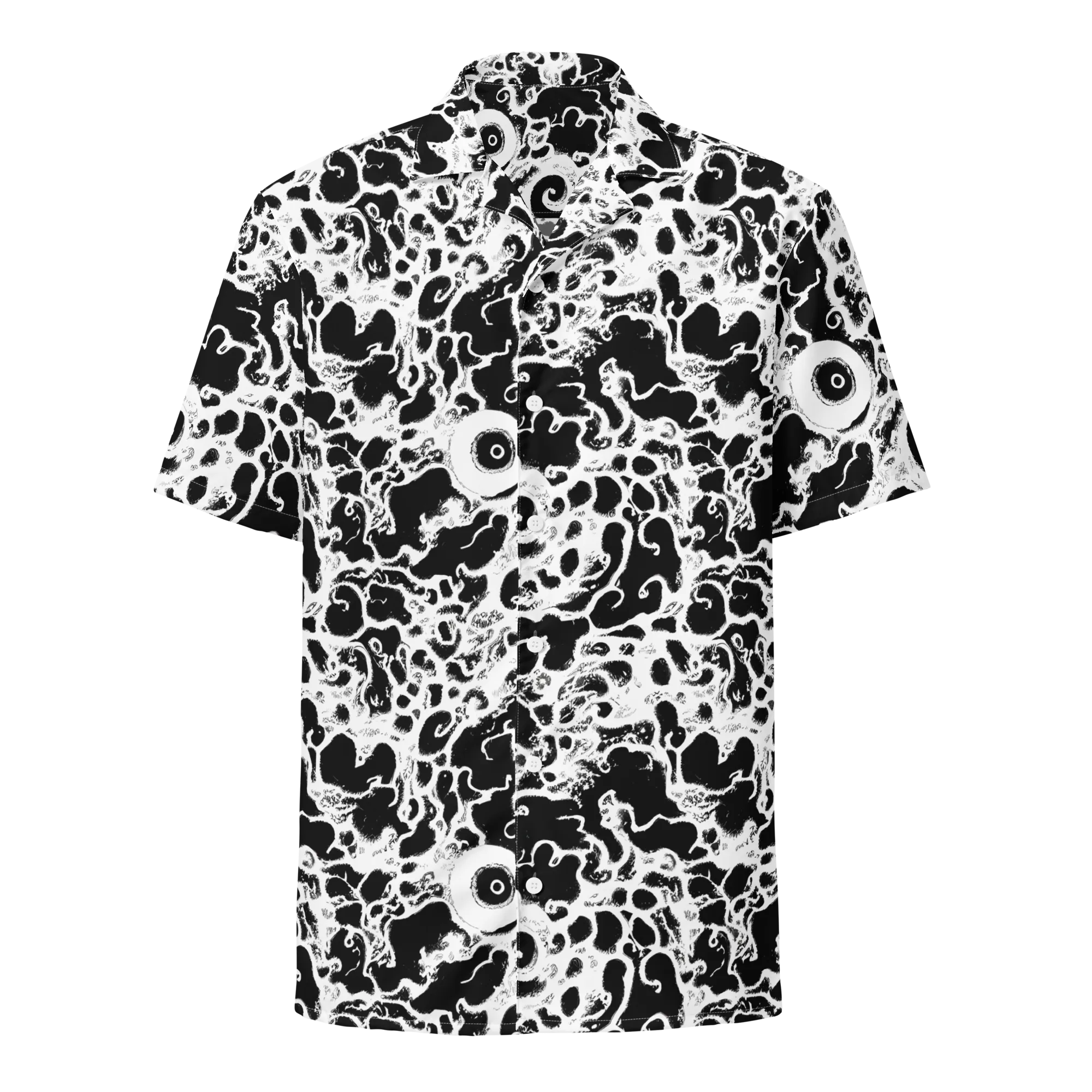 Obsidian Drift on Button Shirt — Front
