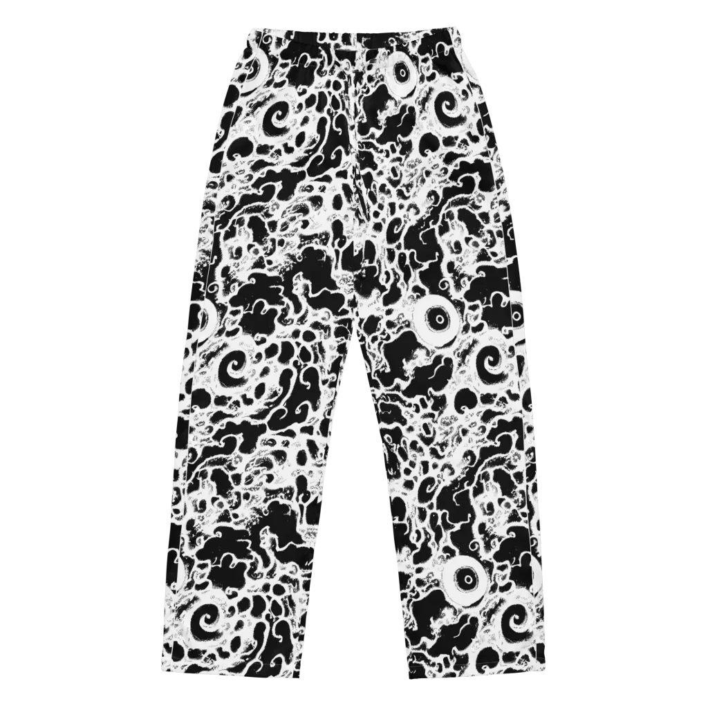 Obsidian Drift on Women's Pajama Pants — Front