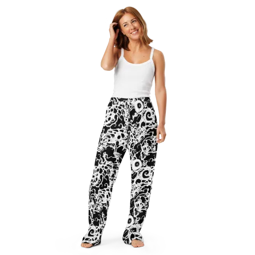 Obsidian Drift on a Women's Pajama Pants