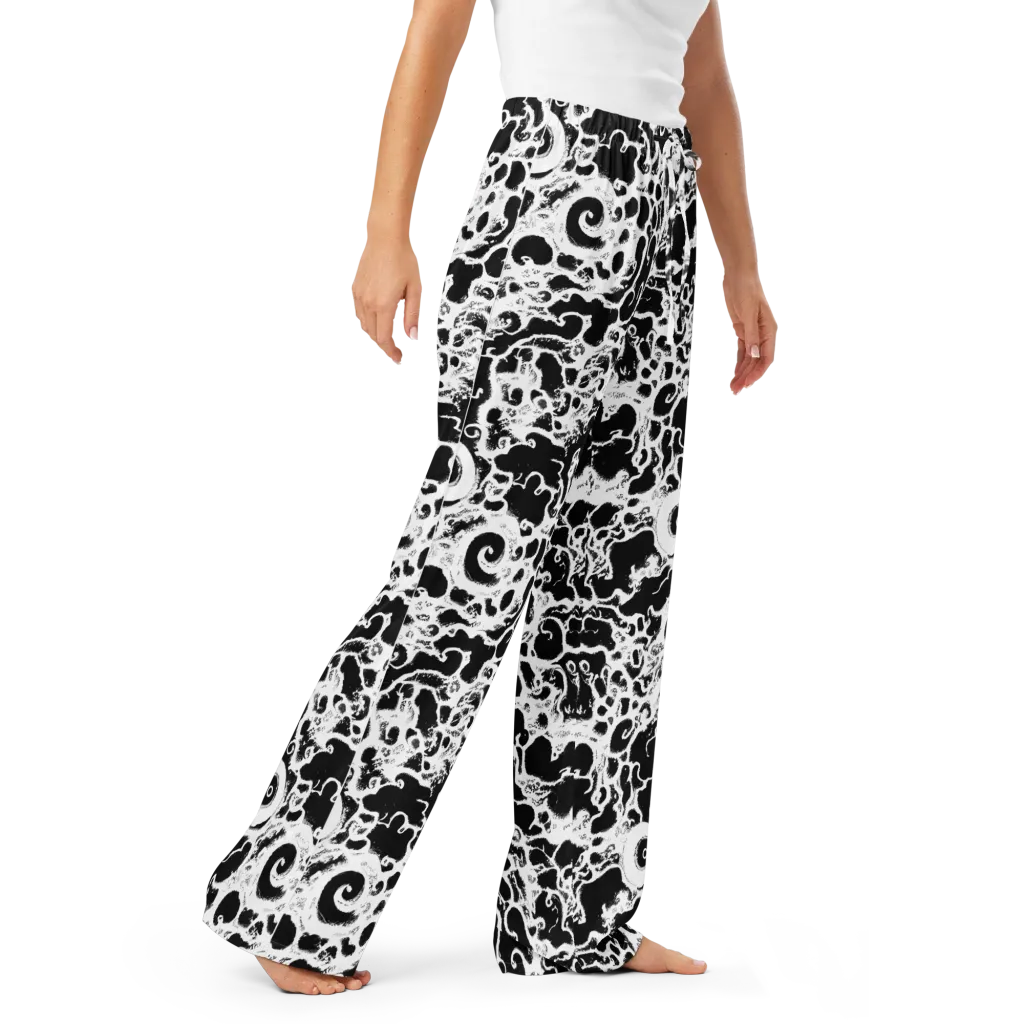 Obsidian Drift on Women's Pajama Pants — Right Front