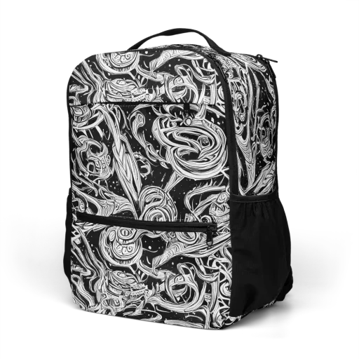 Blackwork Current on a Utility Backpack