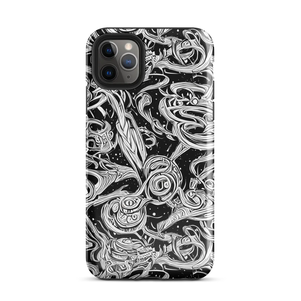 Blackwork Current on Tough Case for iPhone® — Front