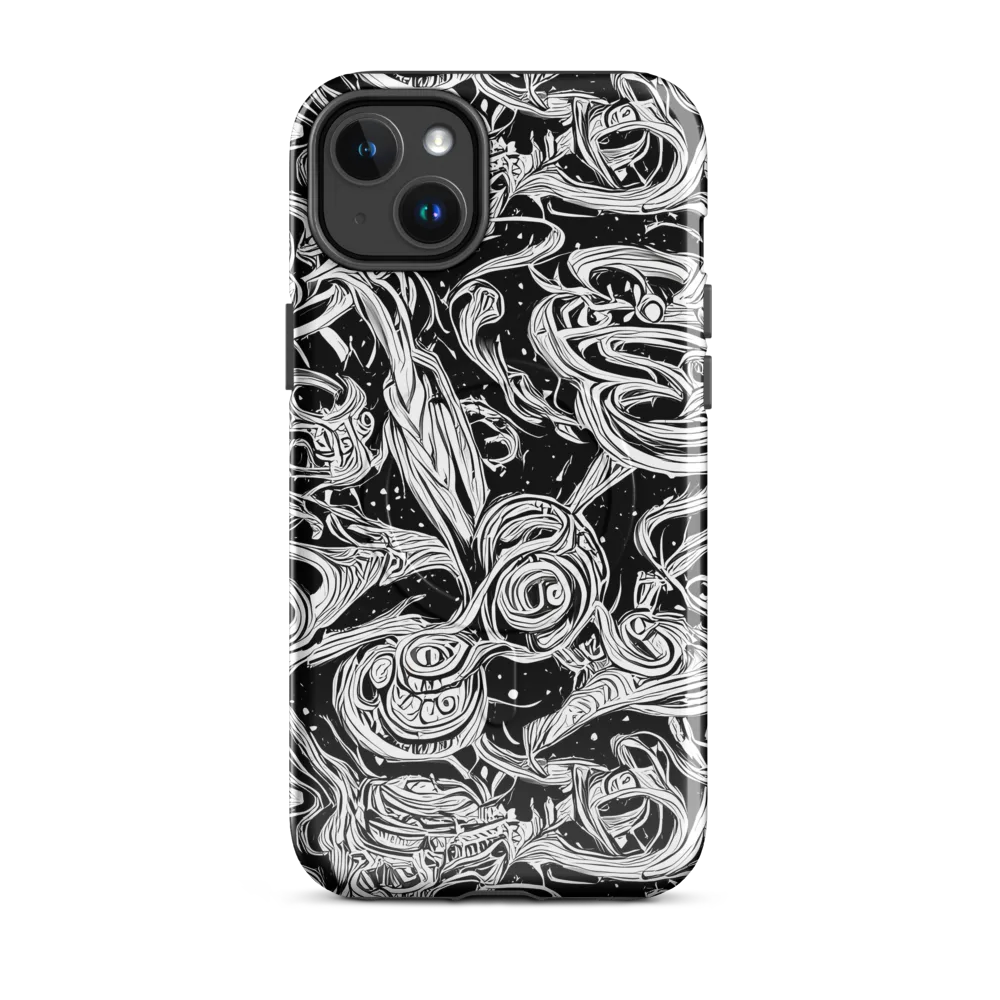Blackwork Current on MagSafe Tough Case for iPhone® — Front