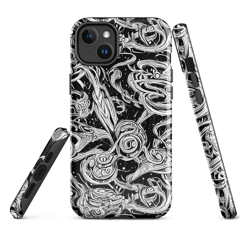 Blackwork Current on MagSafe Tough Case for iPhone® — Front