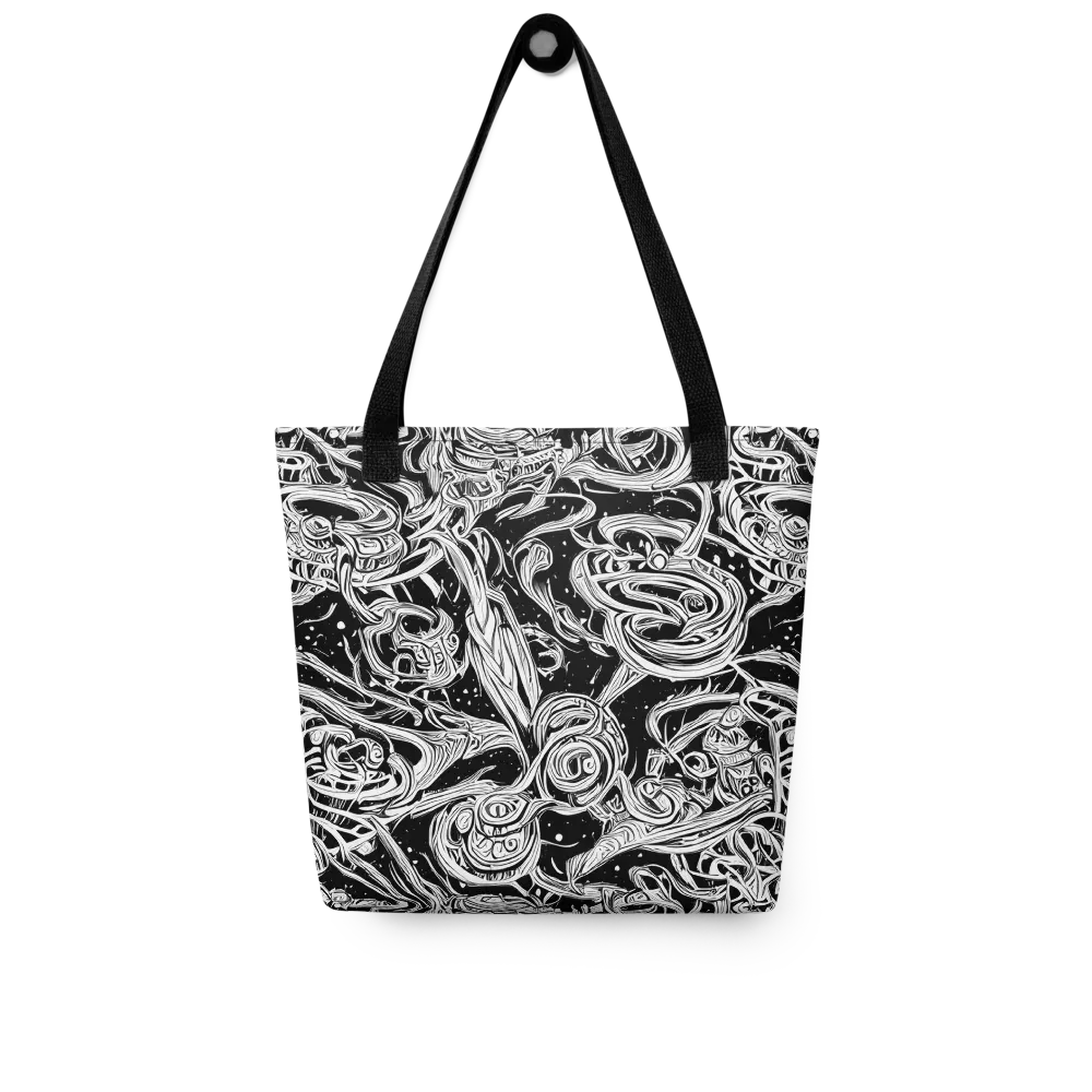 Blackwork Current on Tote Bag — Front
