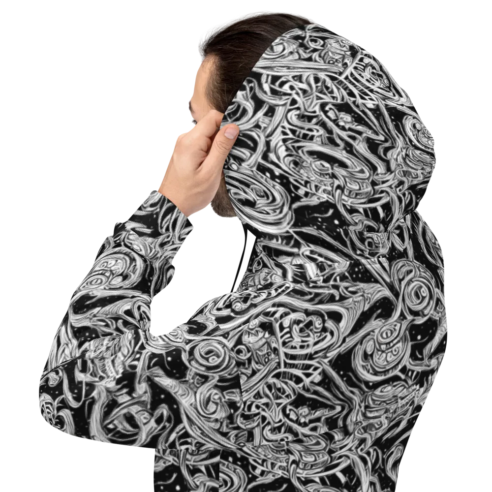 Blackwork Current on Hoodie — Back
