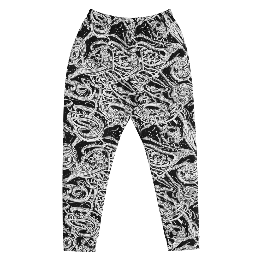 Blackwork Current on Men's Joggers — Front