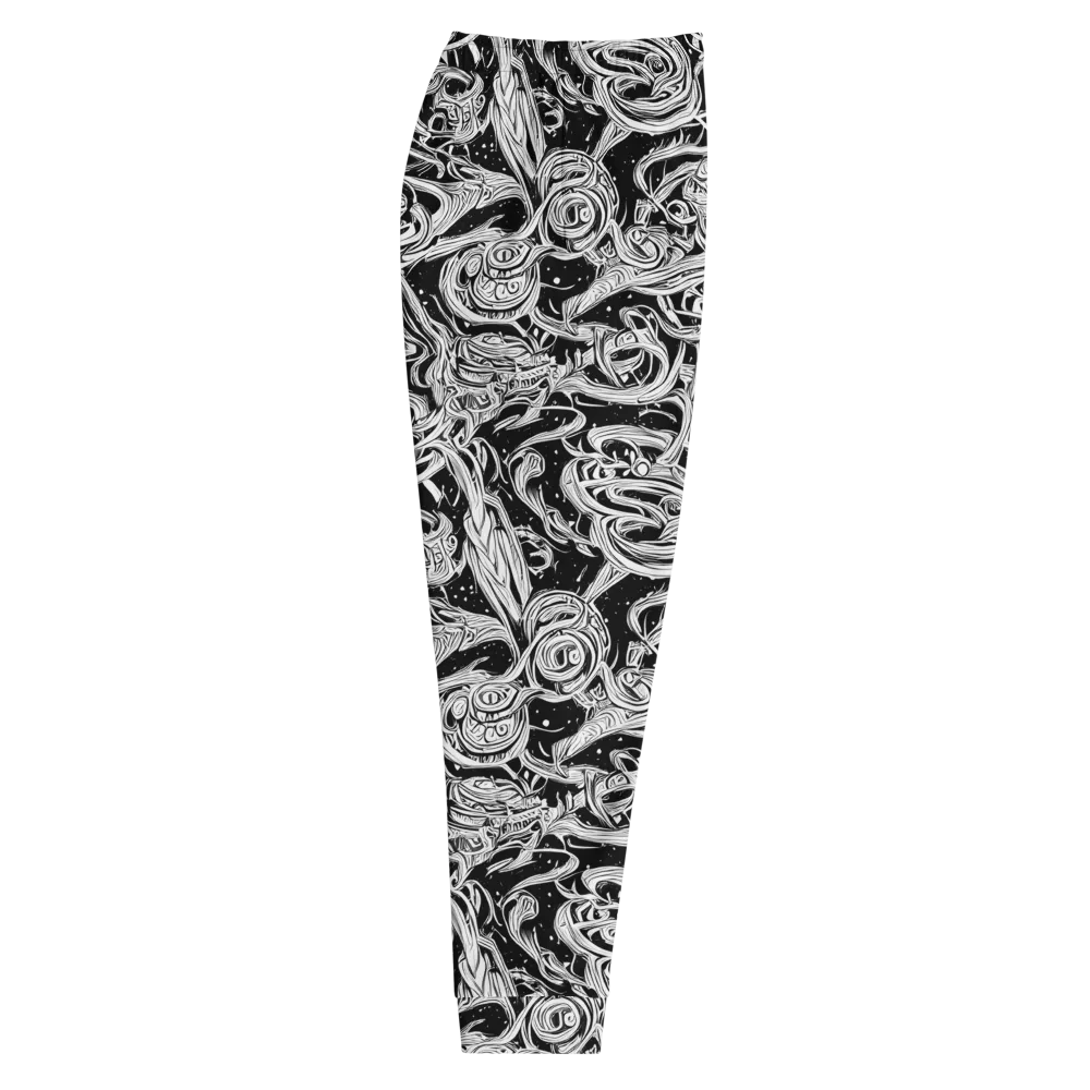 Blackwork Current on Men's Joggers — Right