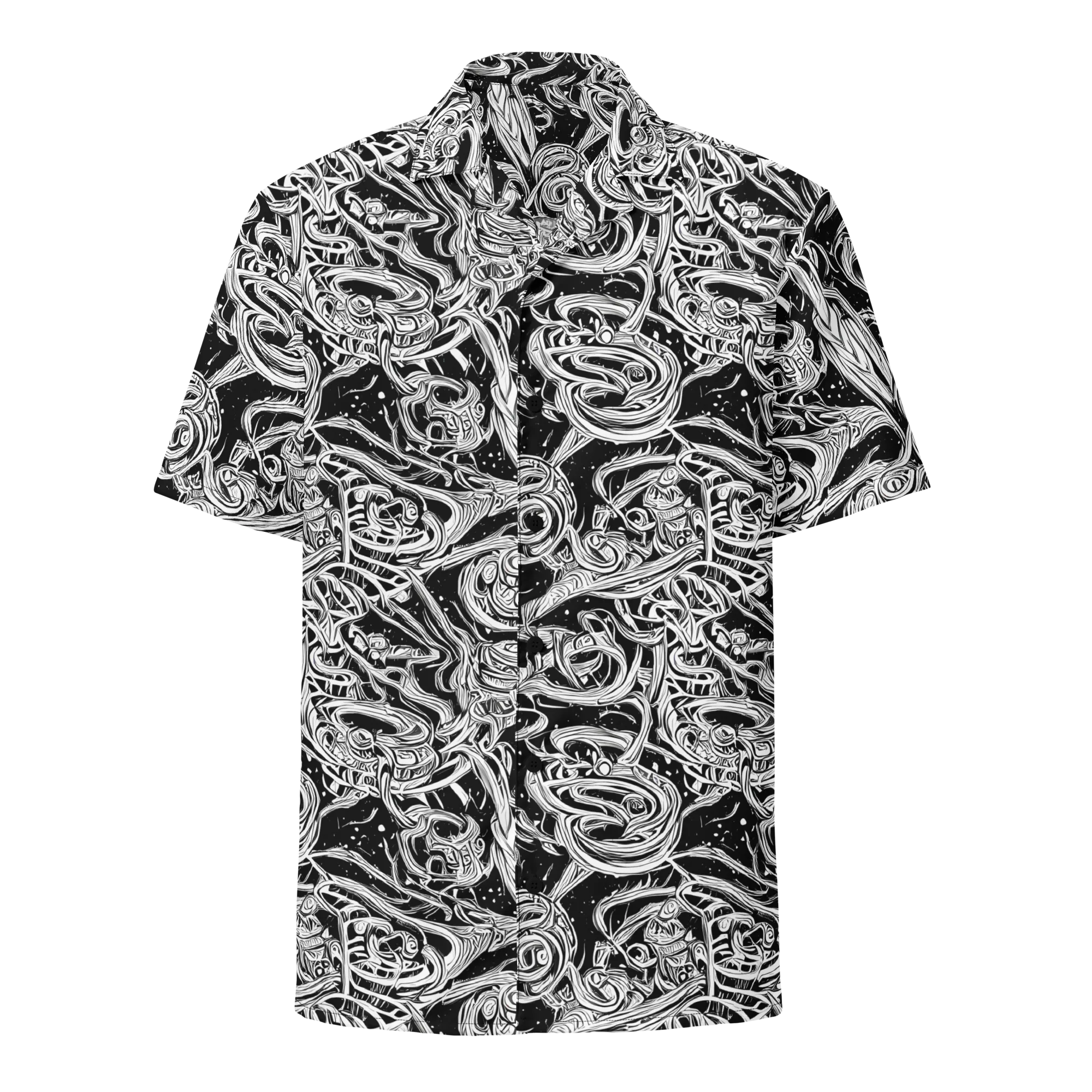 Blackwork Current on Button Shirt — Front