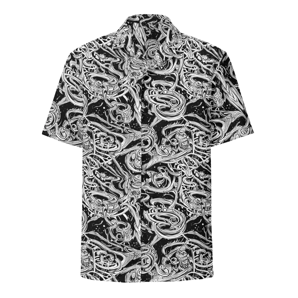 Blackwork Current on Button Shirt — Front