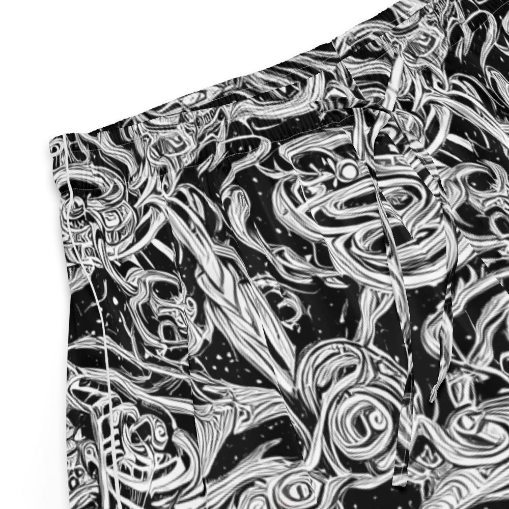 Blackwork Current on Women's Pajama Shorts — Product details