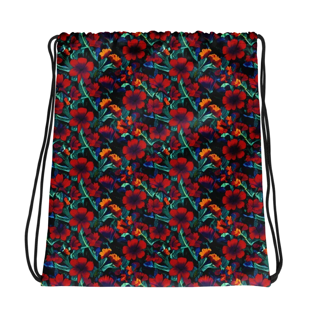 Crimson Jungle on Drawstring Bag — Photo