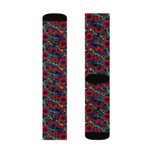 Crimson Jungle on a Socks