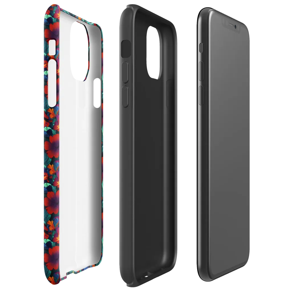 Crimson Jungle on Tough Case for iPhone® — Right