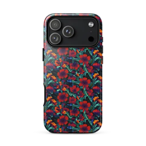 Crimson Jungle on a Tough Case for iPhone®