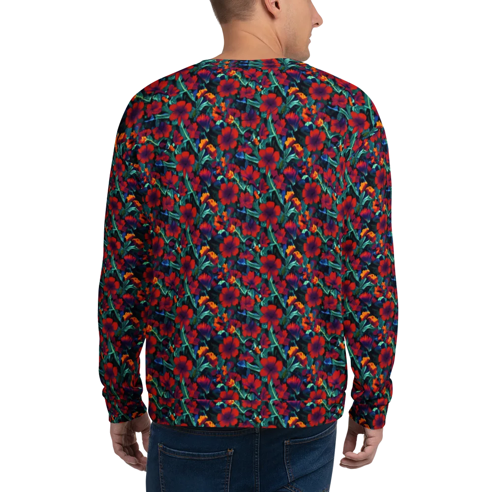 Crimson Jungle on Sweatshirt — Back