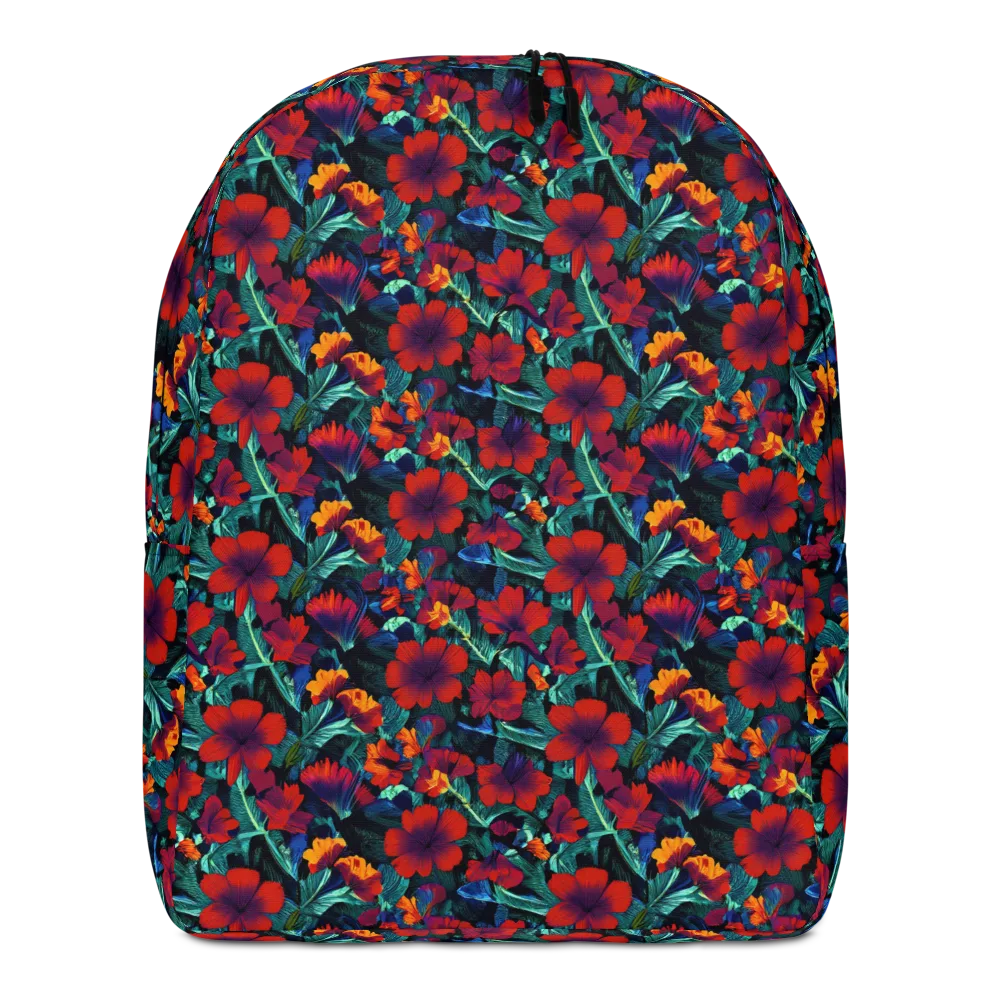 Crimson Jungle on Minimalist Backpack — Front