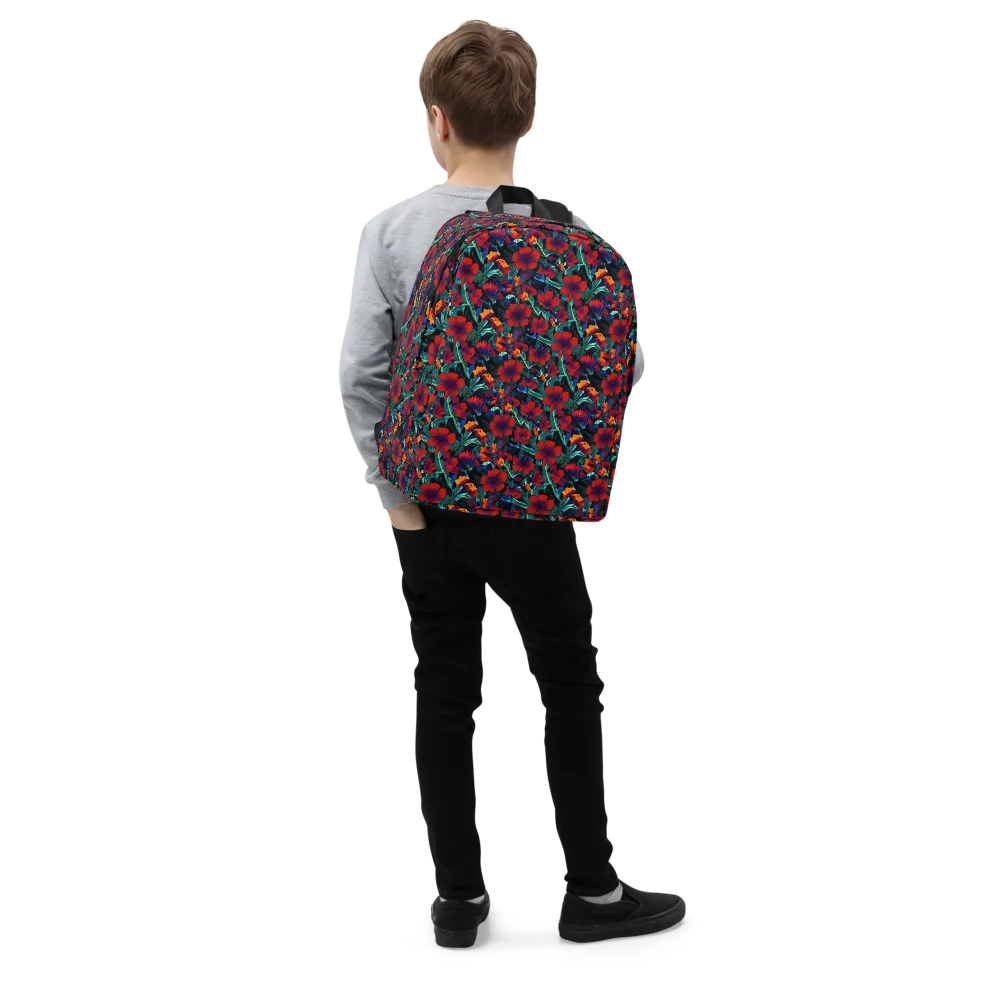 Crimson Jungle on Minimalist Backpack — Right Front