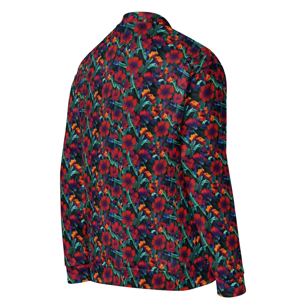 Crimson Jungle on Bomber Jacket — Right Back