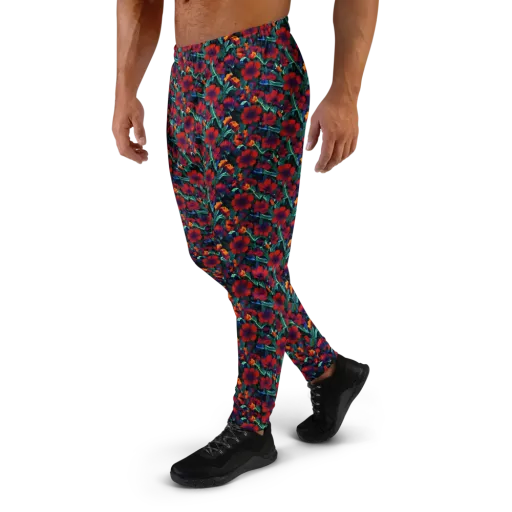 Crimson Jungle on a Men's Joggers