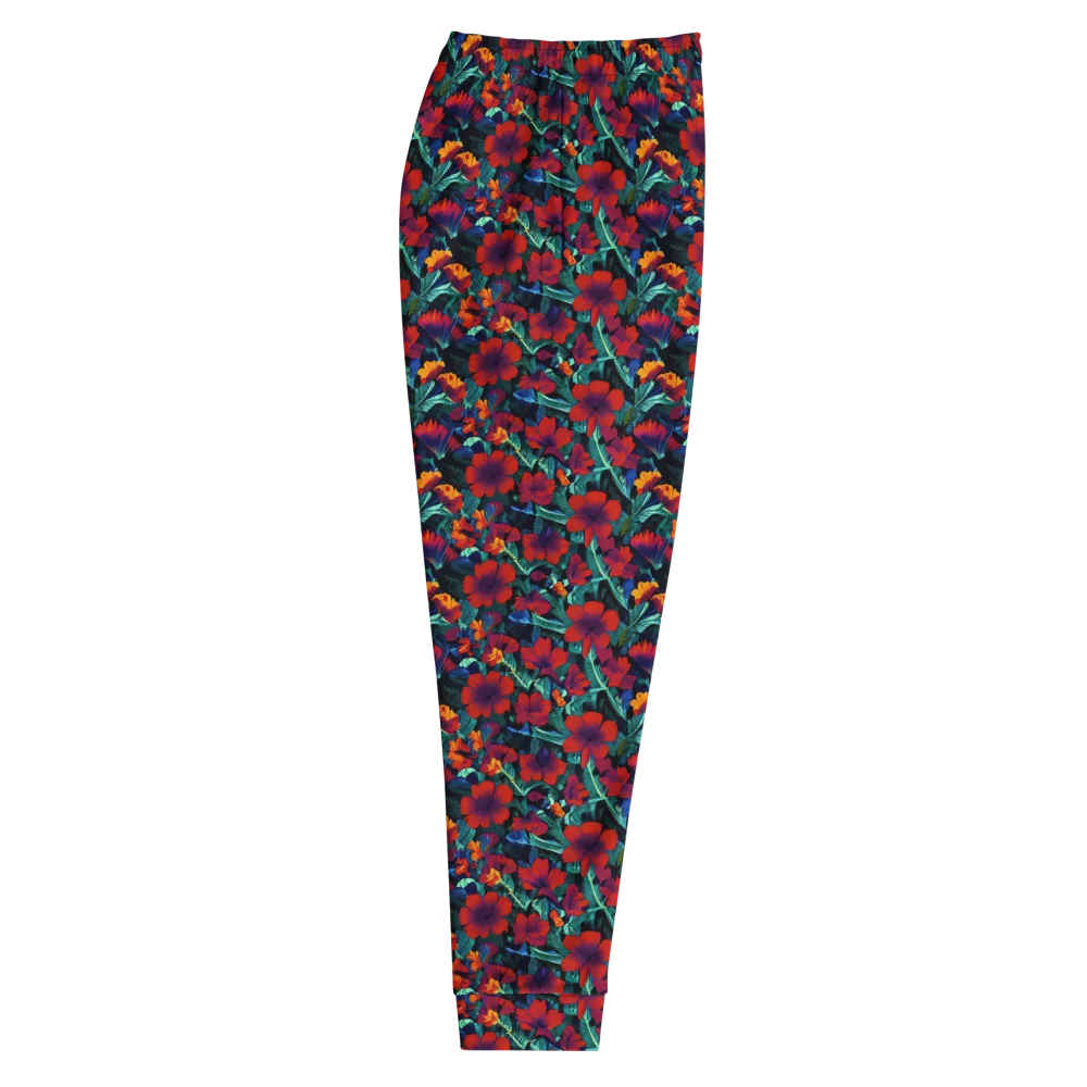 Crimson Jungle on Men's Joggers — Right