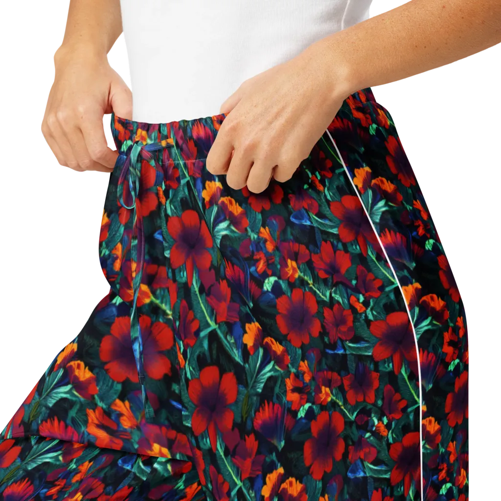 Crimson Jungle on Women's Pajama Pants — Product details