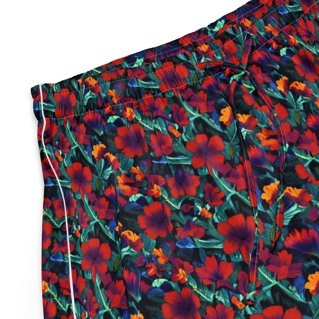 Crimson Jungle on Women's Pajama Shorts — Product details