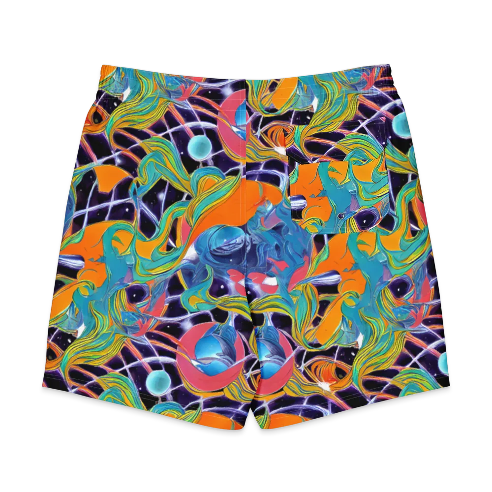 Prism Comet on Men's Board Shorts — Back