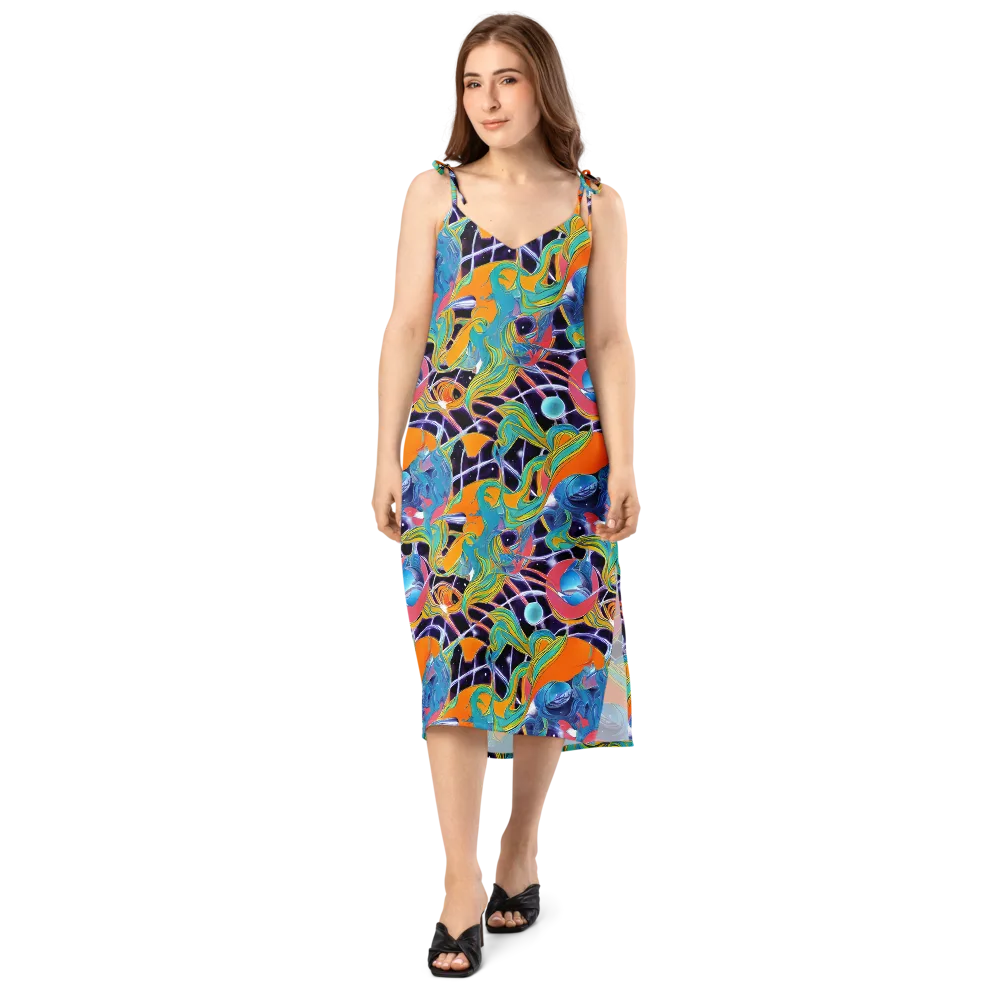 Prism Comet on Slip Dress — Front
