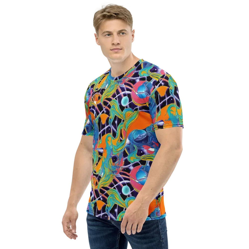 Prism Comet on Men's Crew Neck T-Shirt — Left