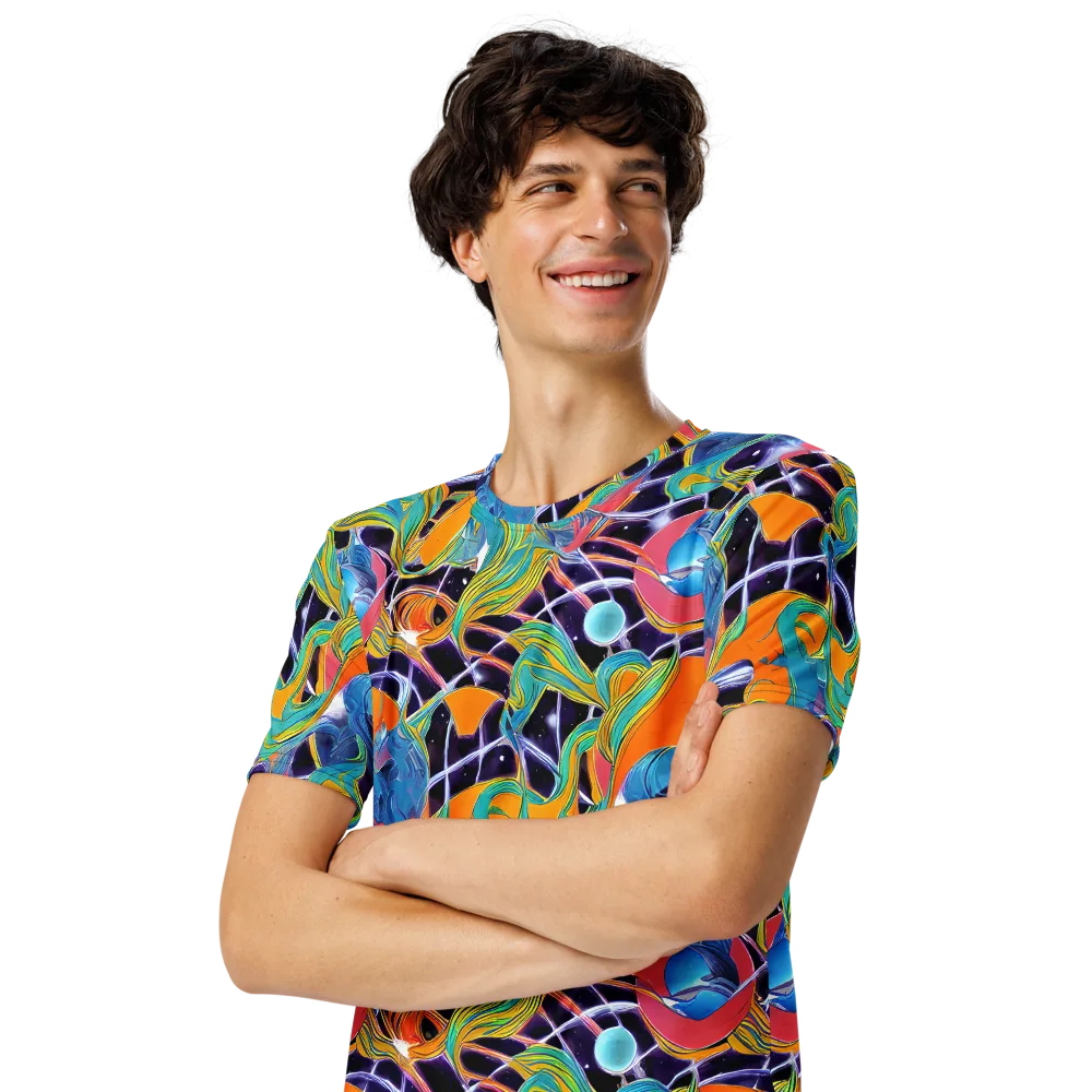 Prism Comet on Men's Crew Neck T-Shirt — Left Front